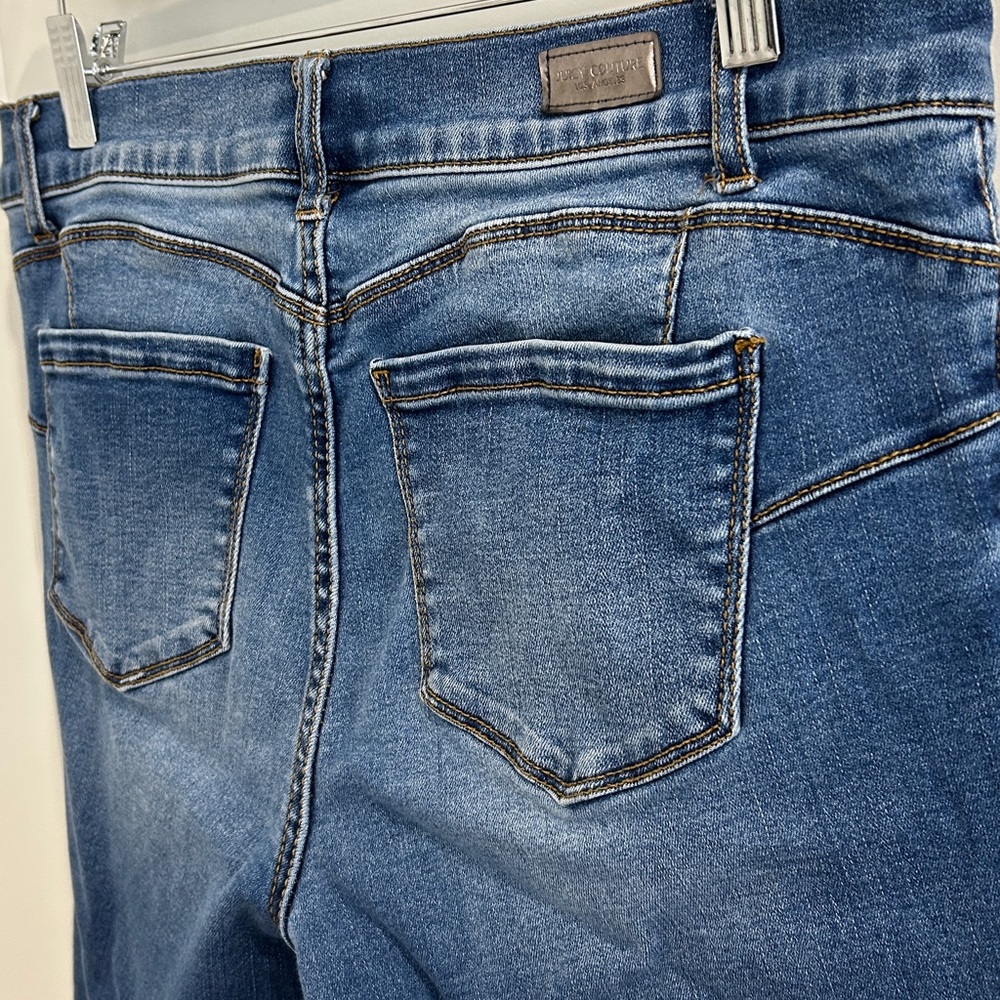 Juicy Couture Cuffed Stretch Denim Bermuda shorts |Size 12 - Picture 8 of 9